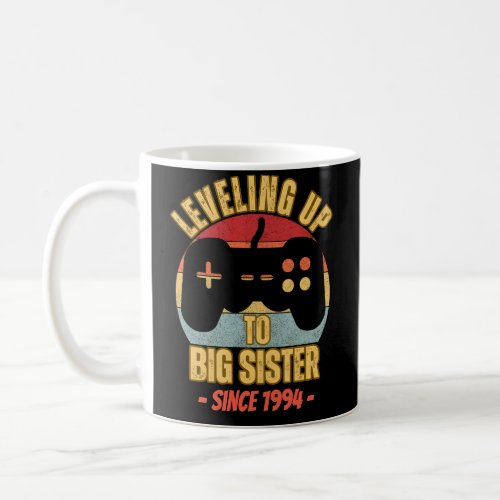 custom year Leveling Up to Big sister Coffee Mug