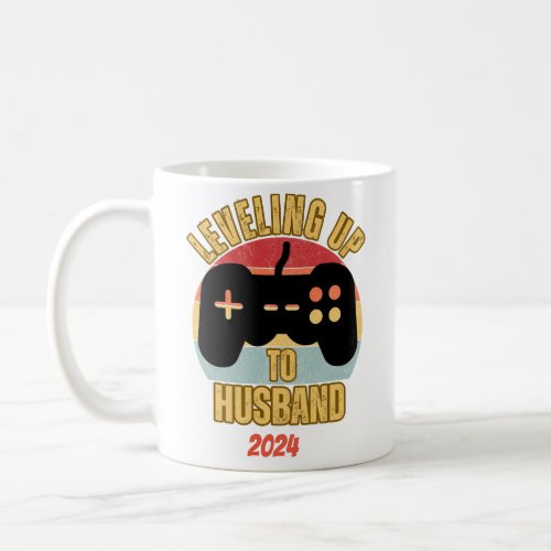 custom year Leveling Up to husband Coffee Mug