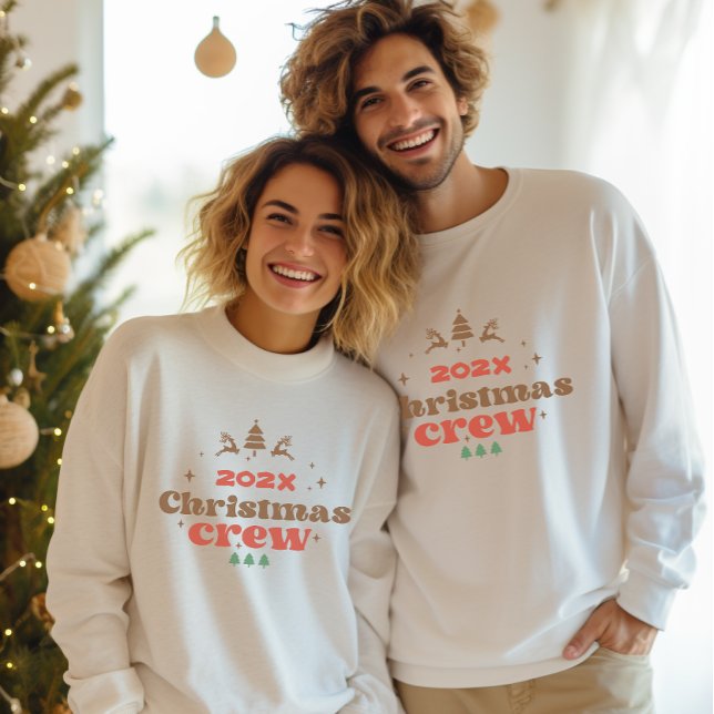 Custom Year Matching Holiday Christmas Crew men's Sweatshirt (Custom Year Matching Holiday Christmas Crew men's Sweatshirt)