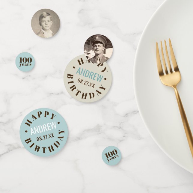 Custom Year | Milestone Birthday Confetti (Group)