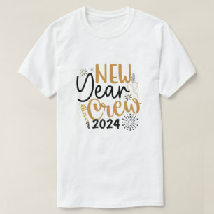 Custom Year New Year Crew Group Matching T-Shirt