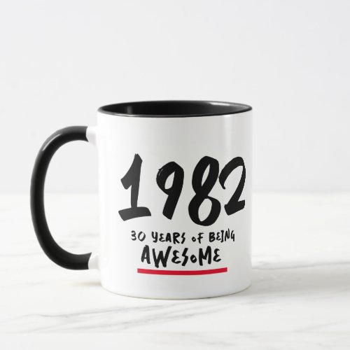 Custom Year Personalized Age Birthday Gift Coffee Mug