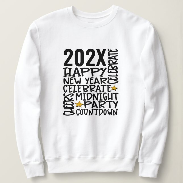 Custom [year] Personalized Family New Years Sweatshirt (Design Front)