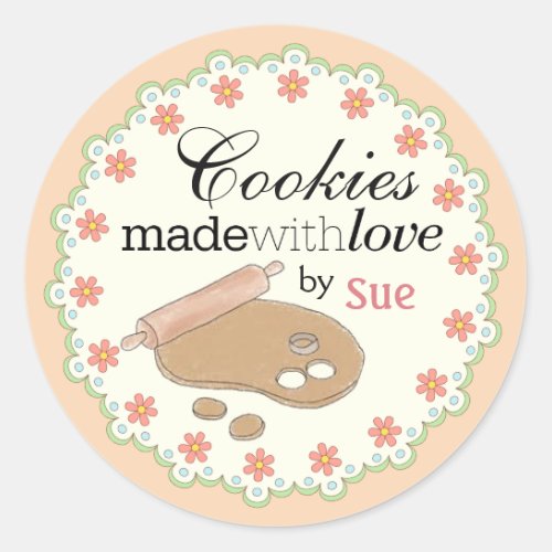 Custom Year Round Pastel Cookie Gift Stickers