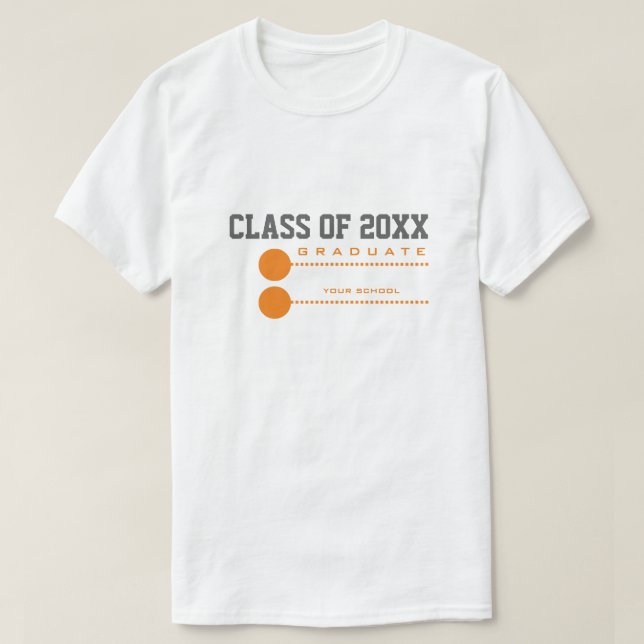 Custom Year | School Graduation T-Shirts (Design Front)