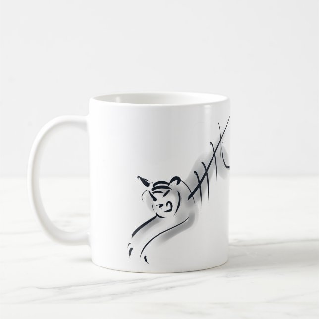  Custom Year stylized Tiger Chinese Ideogram Mug (Left)