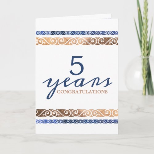 Custom year universal employee anniversary card