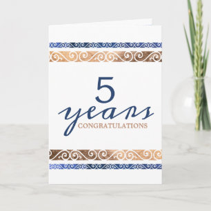 Custom year universal employee anniversary card