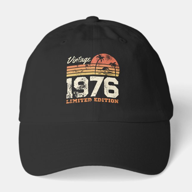 Custom Year Vintage 1976 Limited Edition Hat (Front)