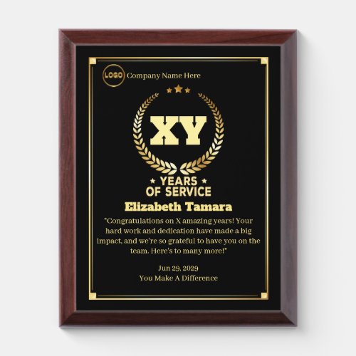 Custom Year Work Anniversary Employee Appreciation