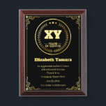 Custom Year Work Anniversary Employee Appreciation Award Plaque<br><div class="desc">personalized year work anniversary quotes award,  for Employee Appreciation. personalized gift</div>