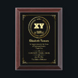 Custom Years of Service | Employee Appreciation Award Plaque<br><div class="desc">Celebrate dedication and commitment with this elegant plaque to honor Custom years of service. Perfect for recognizing employee milestones,  this award can be personalized with the recipient's name,  the company name,  a date,  and a heartfelt message. It’s a meaningful way to show appreciation and inspire continued excellence.</div>