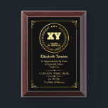 Custom Years of Service | Employee Appreciation Award Plaque<br><div class="desc">Celebrate dedication and commitment with this elegant plaque to honor Custom years of service. Perfect for recognizing employee milestones,  this award can be personalized with the recipient's name,  the company name,  a date,  and a heartfelt message. It’s a meaningful way to show appreciation and inspire continued excellence.</div>