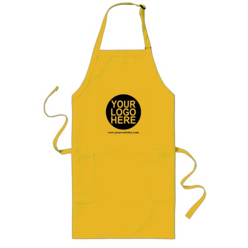 Custom Yellow Apron Uniform with Company Logo