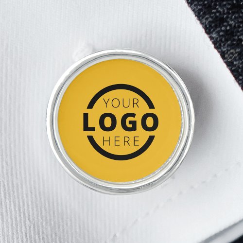 Custom Yellow Company Business Logo Employee Staff Cufflinks