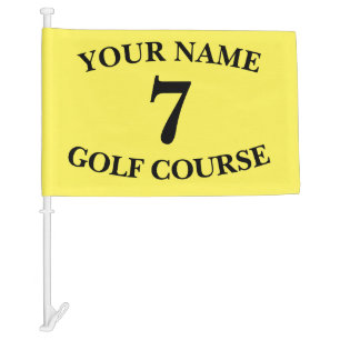 Custom Yellow Golf Flag