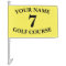 Custom Yellow Golf Flag