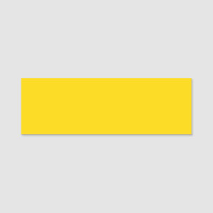 Custom Yellow Horizontal Name Tag