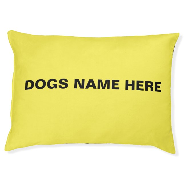 CUSTOM Yellow Indoor Dogs Bed  (Front)