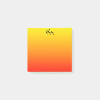 Custom Yellow, Orange, and Red Post-it Notes