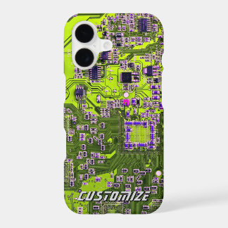Custom Yellow PCB Circuit Board for IT Pros 2 iPhone 17 Case