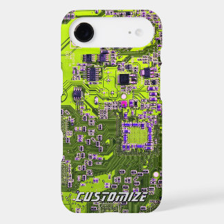 Custom Yellow PCB Circuit Board for IT Pros 2 iPhone 17 Air Case