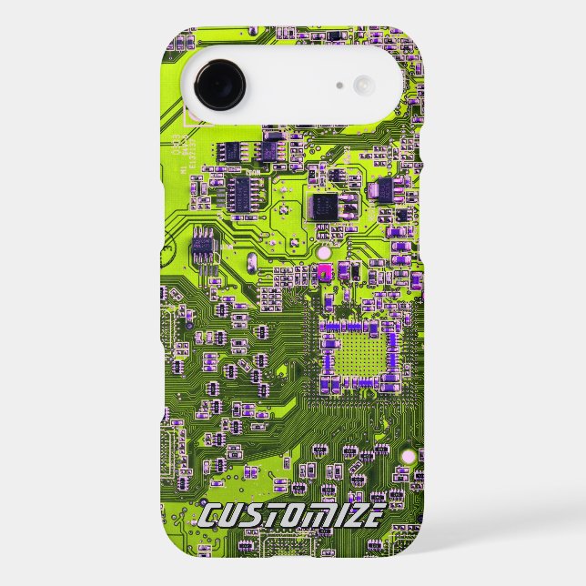Custom Yellow PCB Circuit Board for IT Pros 2 Case-Mate iPhone Case (Back)