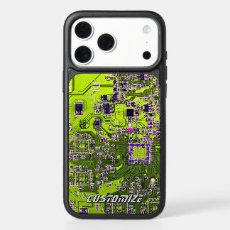 Custom Yellow PCB Circuit Board for IT Pros 2 iPhone 17 Pro Max Case
