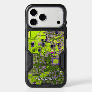 Custom Yellow PCB Circuit Board for IT Pros 2 iPhone 17 Pro Max Case