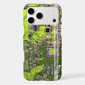 Custom Yellow PCB Circuit Board for IT Pros iPhone 17 Pro Max Case