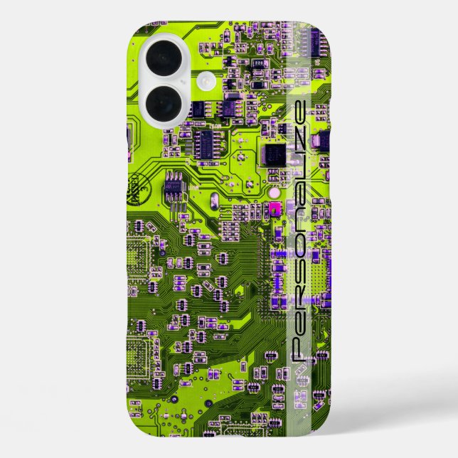 Custom Yellow PCB Circuit Board for IT Pros Case-Mate iPhone Case (Back)