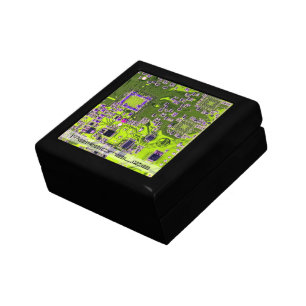 Custom Yellow PCB Circuit Board for IT Pros Gift Box