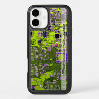 Custom Yellow PCB Circuit Board for IT Pros iPhone 16 Plus Case