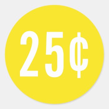 Custom Yellow Price Sticker by businessessentials at Zazzle