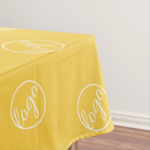 Custom Yellow Restaurant Trade Show Logo Business Tablecloth