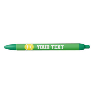 Custom yellow tennis ball sports pen Add text