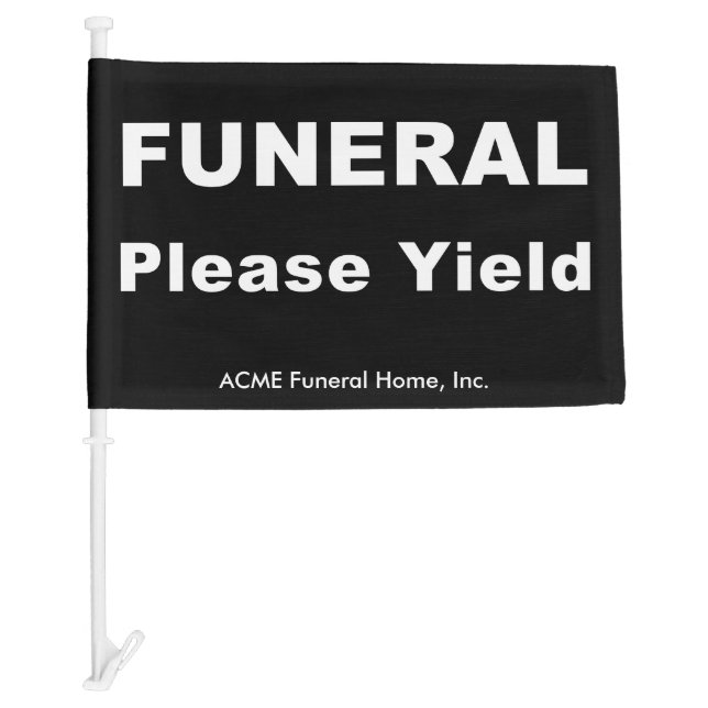 Custom Yield Standard Funeral Flag (Front)