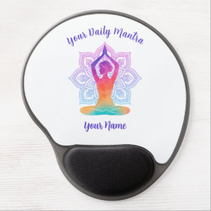 Custom Yoga Gel Mouse Pad with Name & Mantra