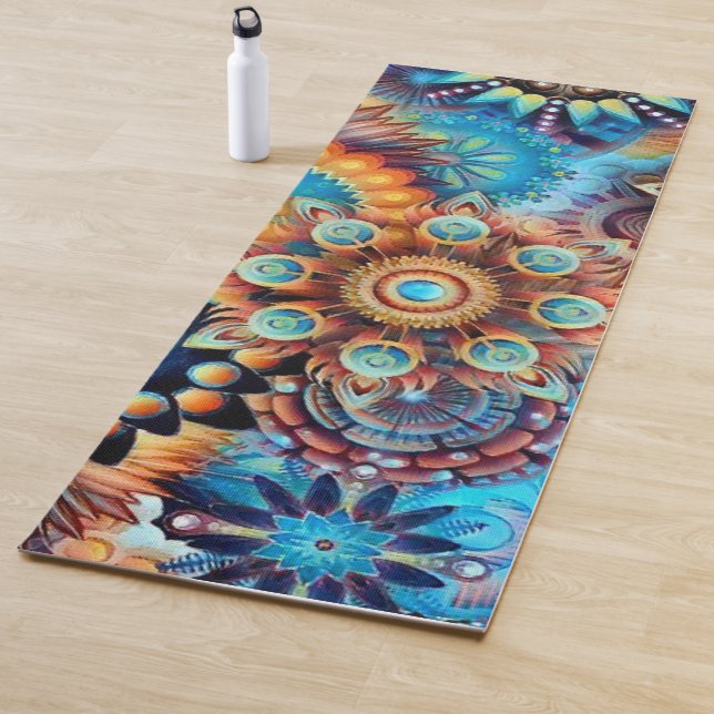 Custom yoga mat mandala (In Situ)