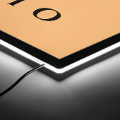 Custom yoga studio LED sign for teacher (Corner)