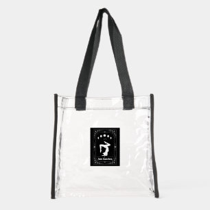 Custom Yoga Tarot Feminist Gymnastic Pilates Trend Clear Tote Bag