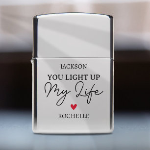 Custom You Light Up My Life Zippo Lighter