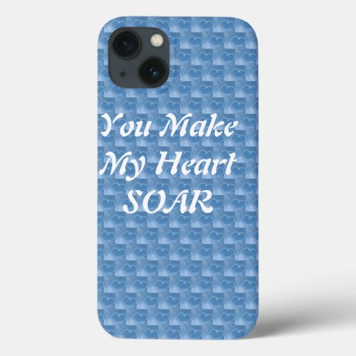 Custom You Make My Heart SOAR Blue iPad Case