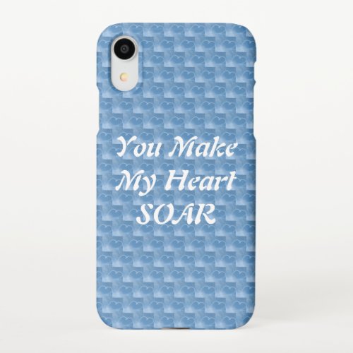 Custom You Make My Heart SOAR Blue Phone Case