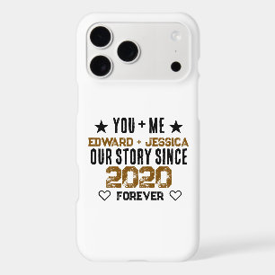Custom You + Me Our Story Relationship Editable iPhone 17 Pro Max Case