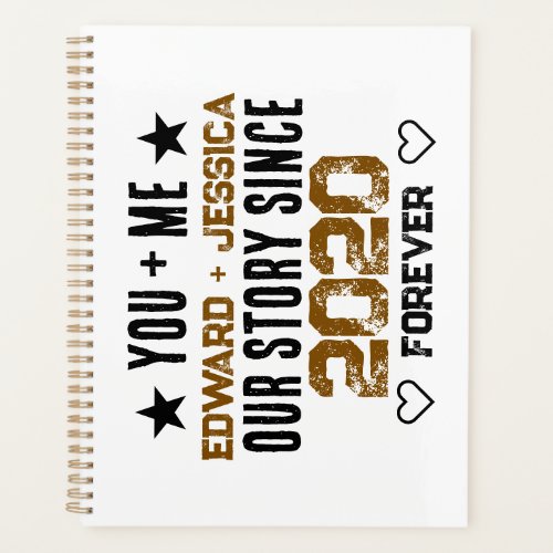 Custom You + Me Our Story Relationship Editable  Planner