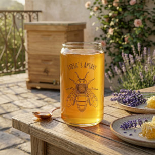 Custom Your Brand Apiary Can Glass