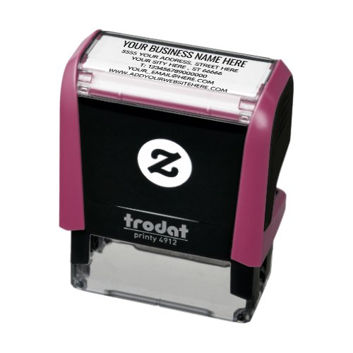 Custom Your Business Address Self_inking Stamp