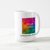 Custom Your Business Company Logo Add Name Text Coffee Mug (Front Right)