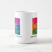 Custom Your Business Company Logo Add Name Text Coffee Mug (Center)